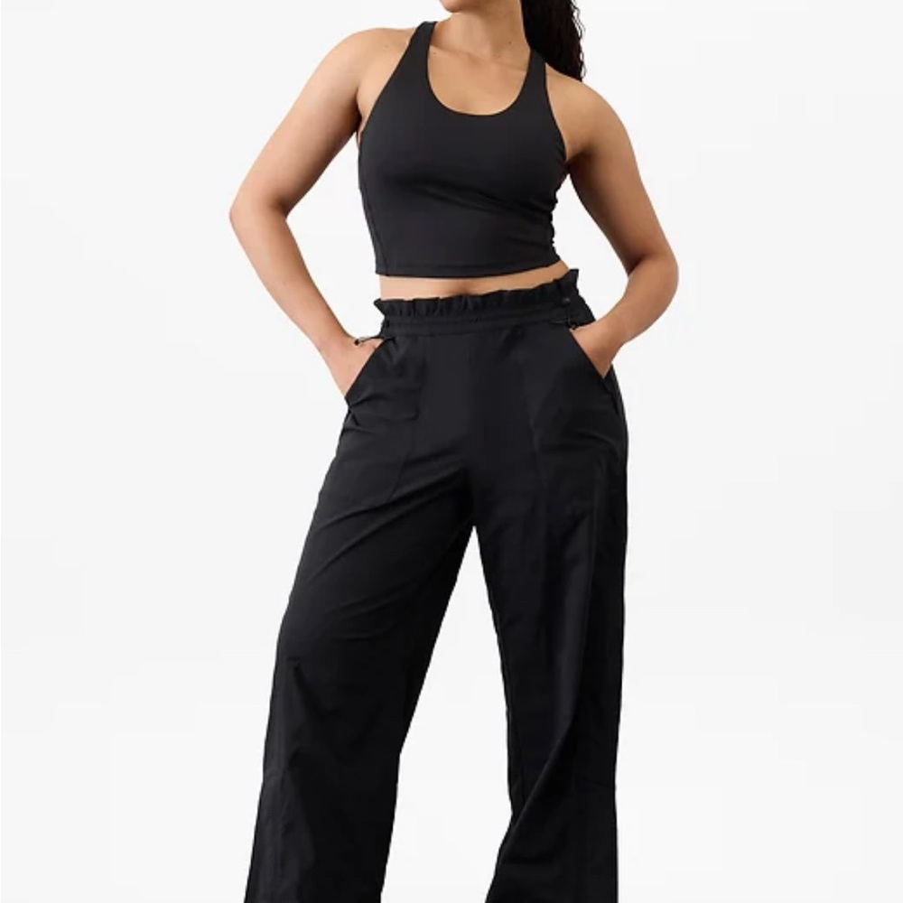 NWT Athleta Trekkie Parachute Black pants - Picture 7 of 7